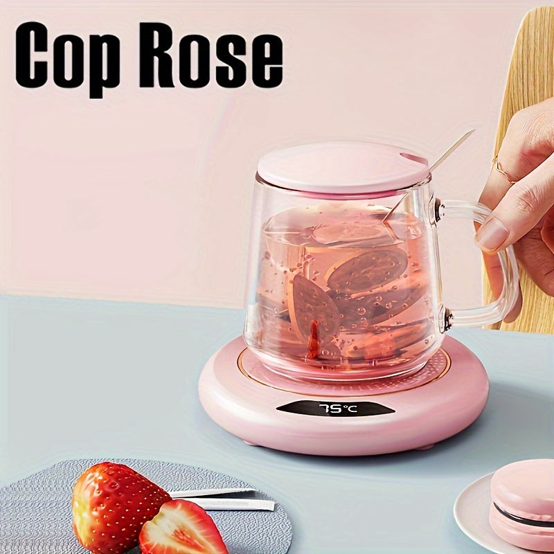 USB-обогреваемая подставка для чашек Cop Rose поддерживает тепло вашей чашки и подходит для всех типов чашек, идеально подходит для активного отдыха на улице и холодных сезонов с тремя вариантами температуры.