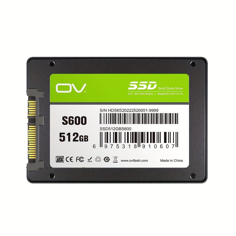 Высокоскоростной SSD SATA 3 128ГБ 256ГБ 512ГБ 1ТБ Ударопрочный компактный для ПК и ноутбуков