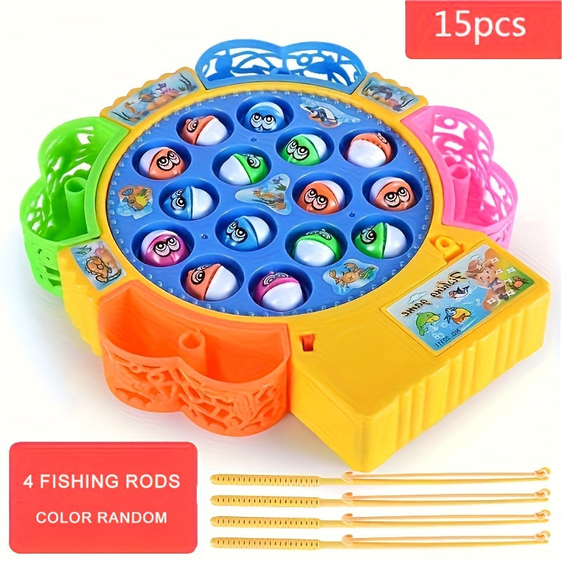 Educational Electric Fishing Toys for Kids 15/24/45 Pieces Suitable for Boys and Girls