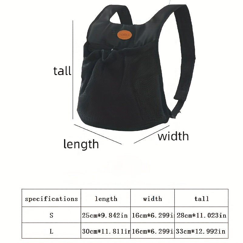 Small Dog and Cat Backpack Carrier Breathable Mesh Knit Fabric All-Season Travel