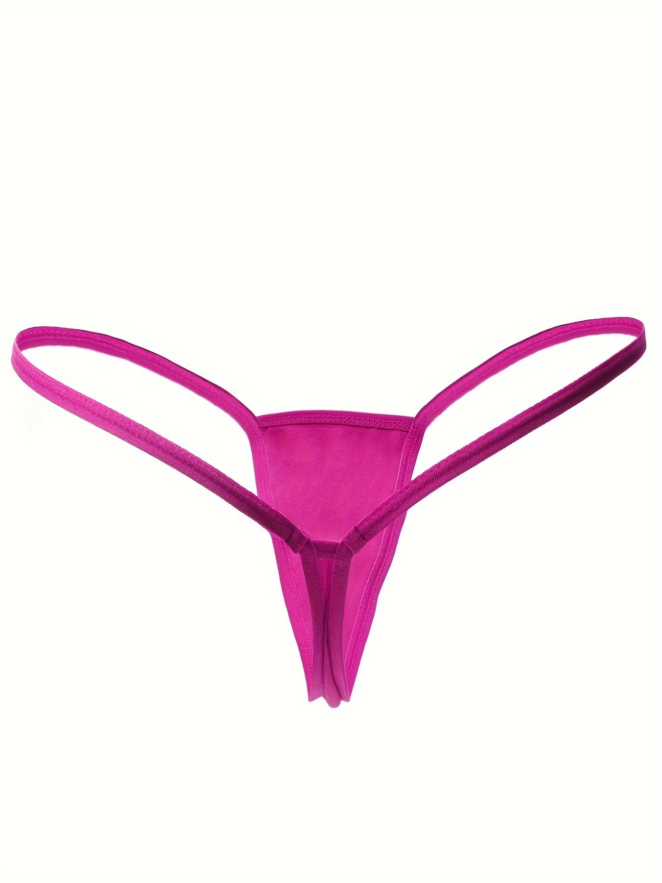Women's Lingerie Solid Color Thongs Pack of 5 Comfortable and Stylish