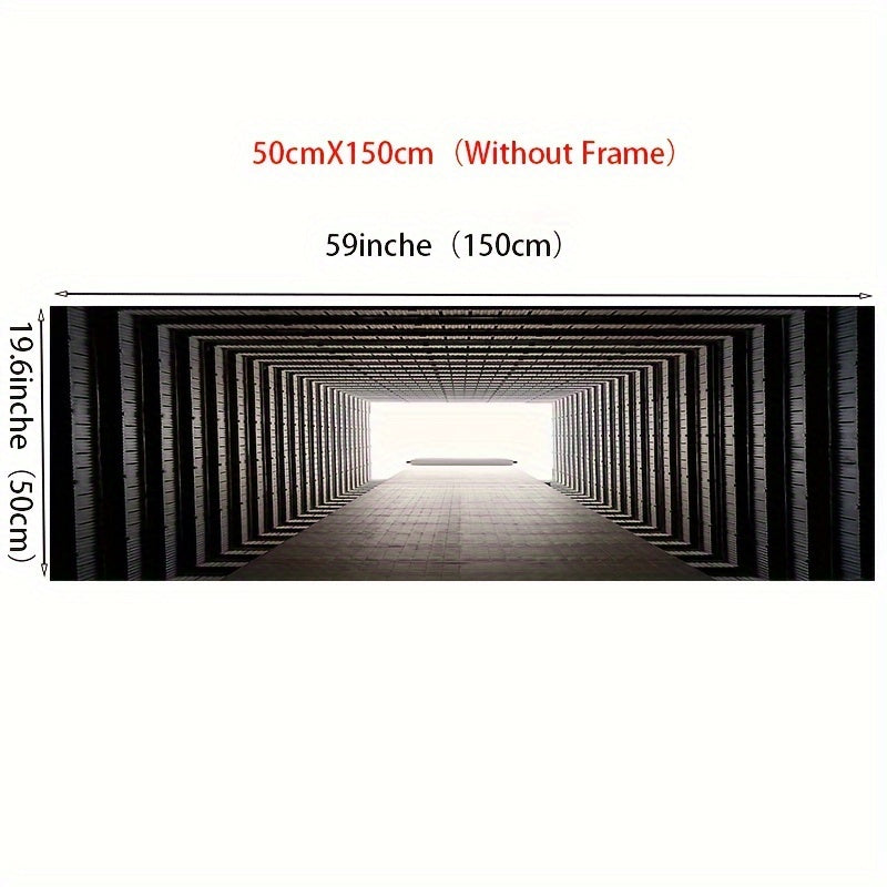 Turli xonalar uchun minimalist kanvas bosma - ramkasiz devor san'ati, bo'shliqni kengaytirish konsepti bilan.