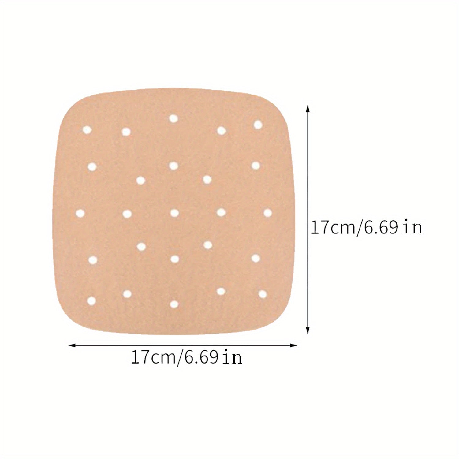 Disposable Air Fryer Liners Pack of 50 or 100, 16.99cm and 19.0cm Sizes