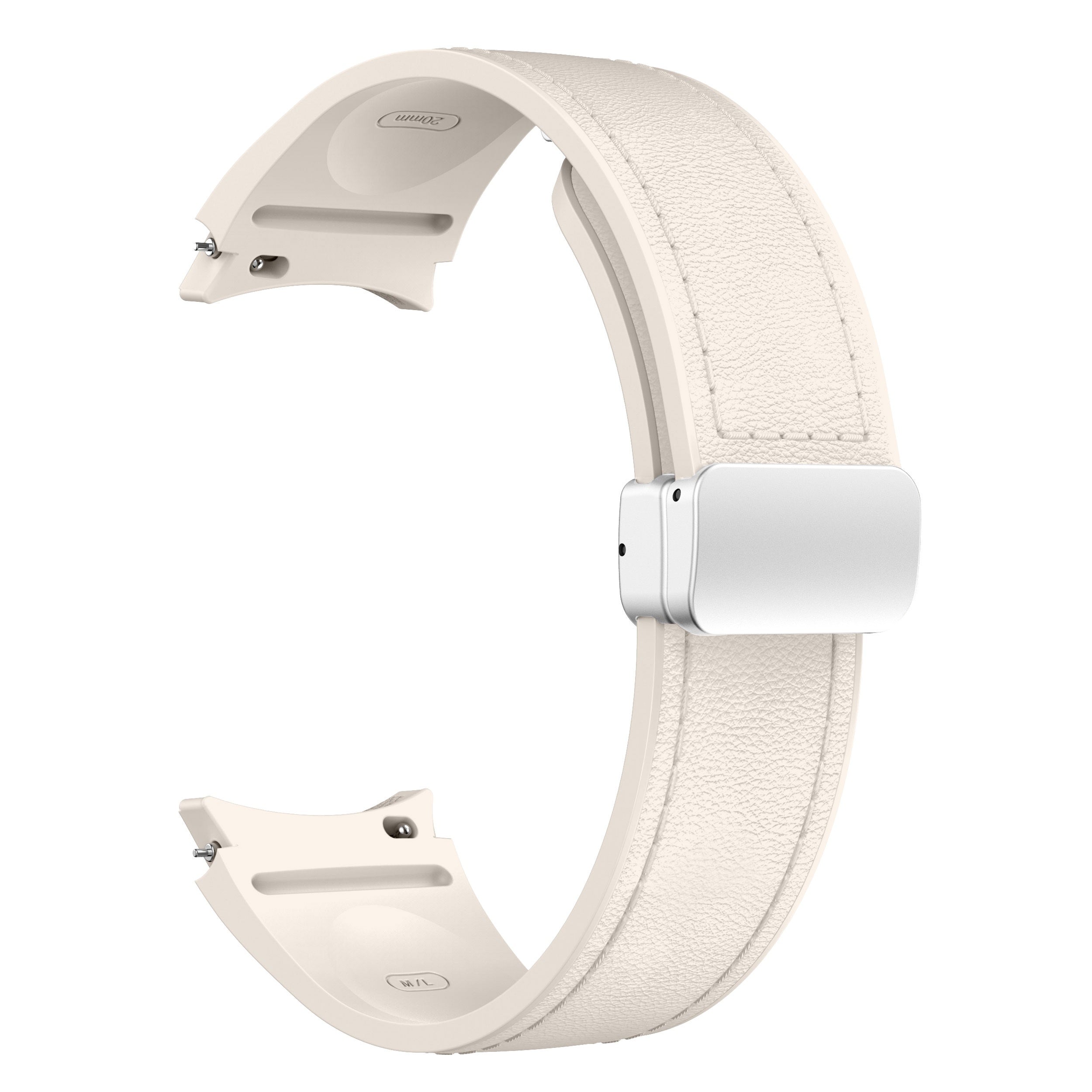 Silicone Smartwatch Strap 20mm with Magnetic Buckle for Galaxy Watch 4 5 6