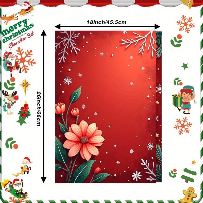 Set of 2 Christmas Kitchen Towels 45.72x66.04cm Snowflake Holiday Decor