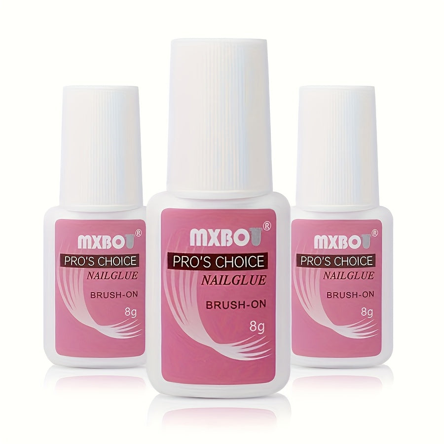 8g Clear Waterproof Formaldehyde-Free Gel Nail Glue for Press-On and Acrylic Nails