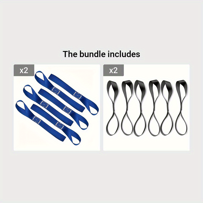 6 шт. прочных нейлоновых ремней для закрепления грузов длиной 40 см для ATV, UTV, мотоцикла