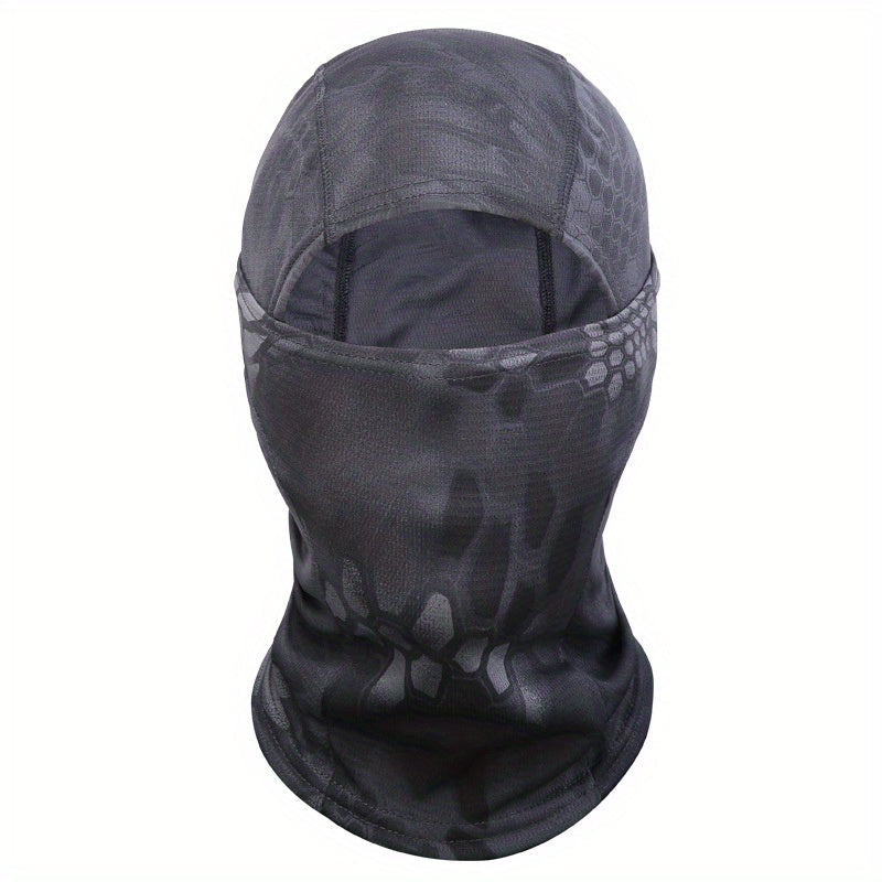 Adjustable Windproof UV Protection Hood with Balaclava Face Mask for Outdoor Use