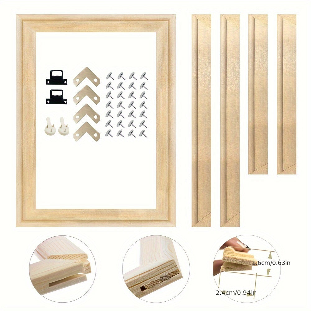 Diamond Painting Kit Vertical Oblong Frame Wall Mount Non-Magnetic for Canvas and Photo Art