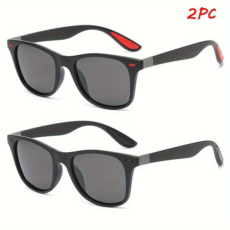 Polarized Square Lens Sunglasses for Men and Women Anti Glare Sun Shades for Driving Beach Travel