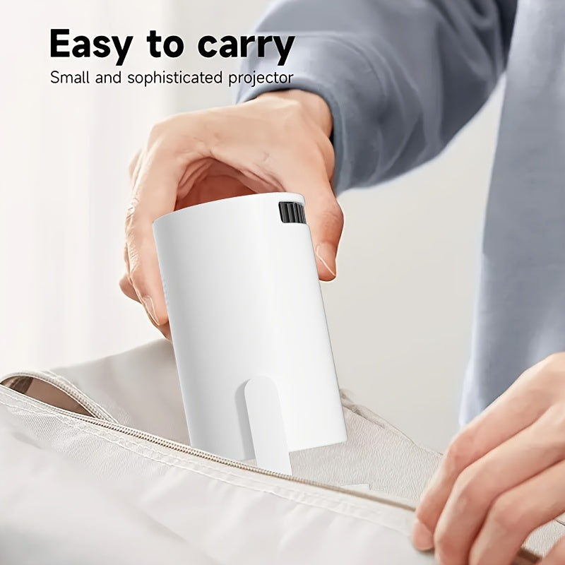 Mini Portable LED Projector for Home Theater and Gaming Compact Round Design