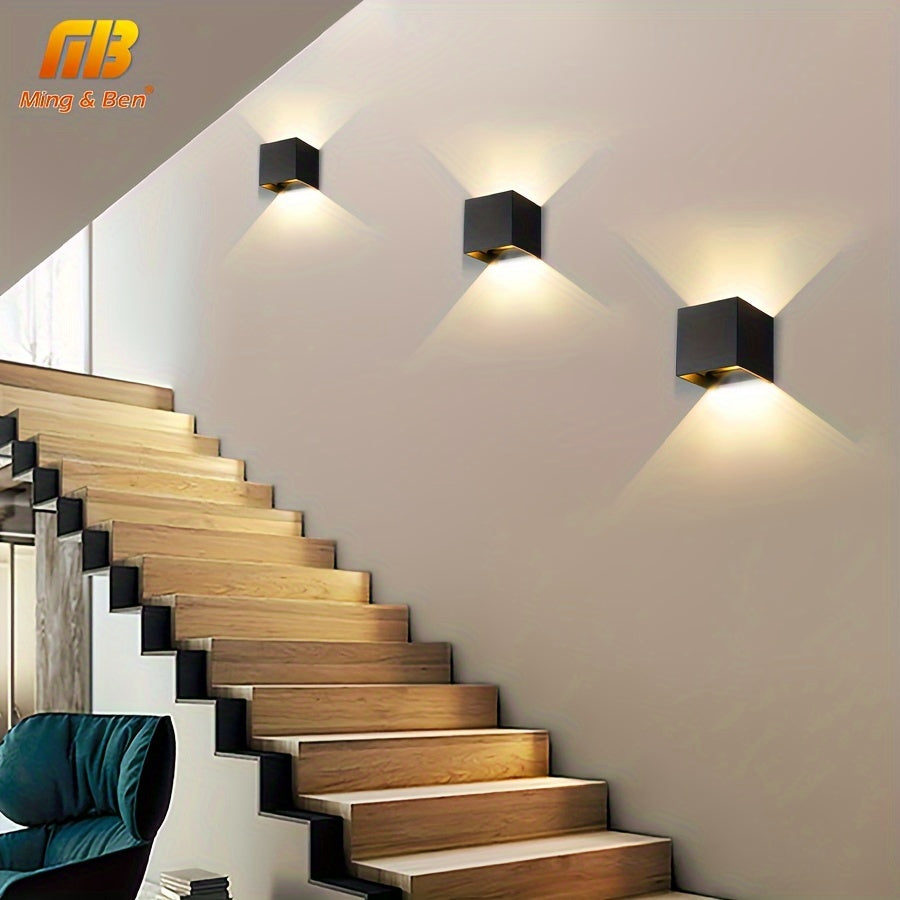 LED Wall Lamp Black Adjustable Angle Indoor Lighting for Living Room Bedroom Modern Space Theme