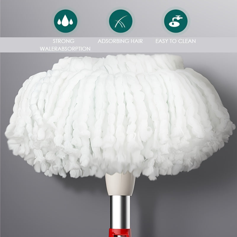 MOPPDUS Qo'l Bilan Boshqariladigan Ikki Maktabli Mop - Oshxona, Hammom, Yashash Xonasi va Tualet uchun Ko'p Funktsiyali Aylanadigan Mop. Elektr energiyasi talab qilinmaydi. Mustahkam Plastikdan tayyorlangan.