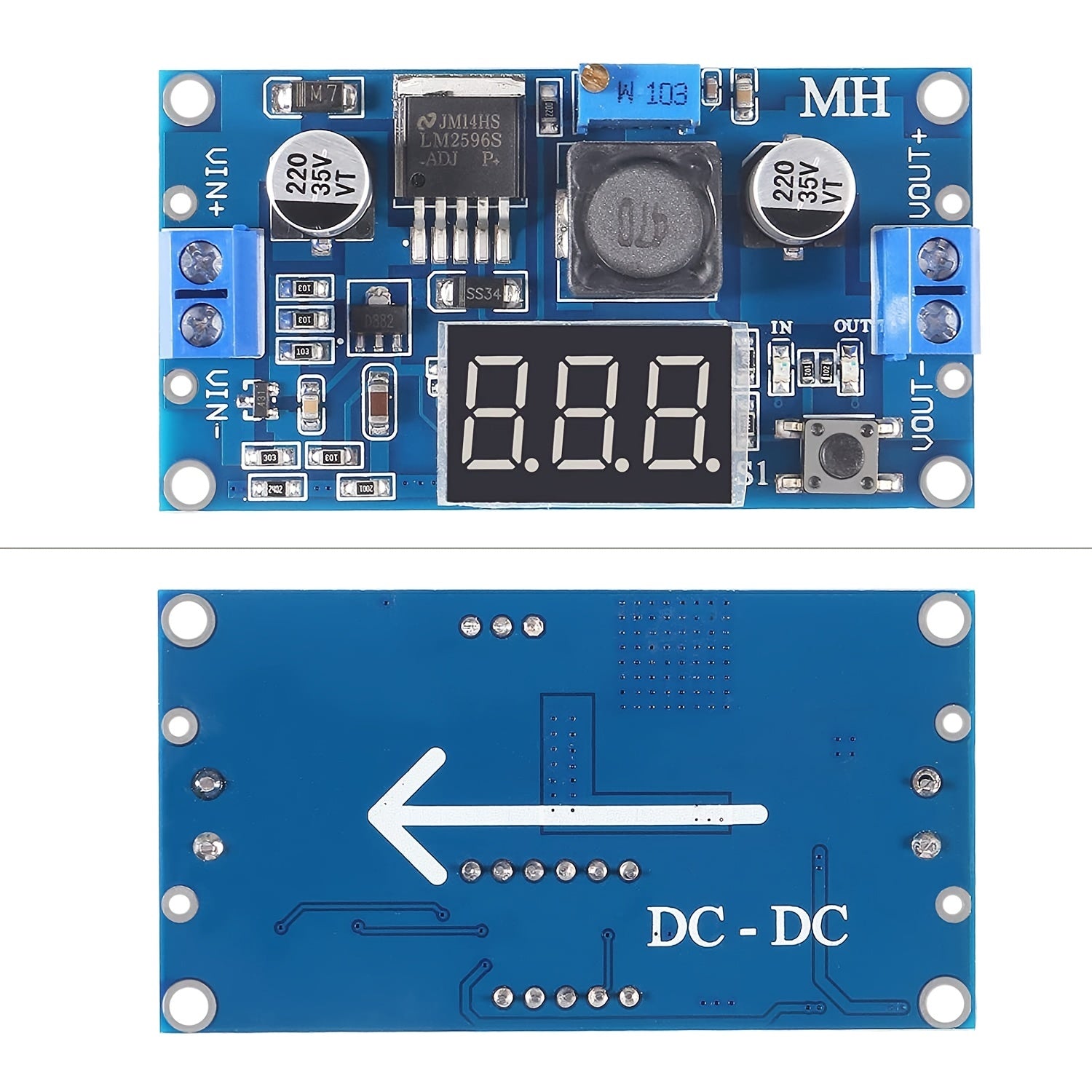 DC-DC Buck Converter 3A Voltage Regulator with LED Display Adjustable Output
