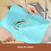 Gray Four-Leaf Flower Pattern Shelf and Drawer Liners for Kitchen Cabinets and Fridges