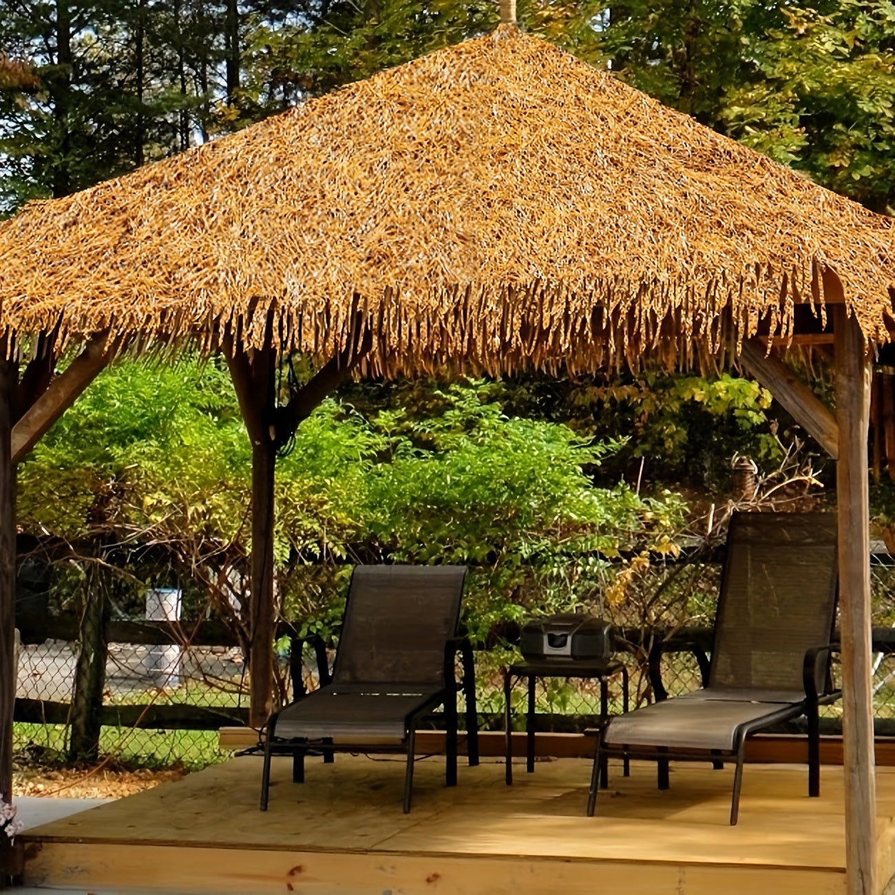 Synthetic Palm Thatch Roll 60mm Waterproof Fireproof for Mexican Tiki Bars and Beach Decor