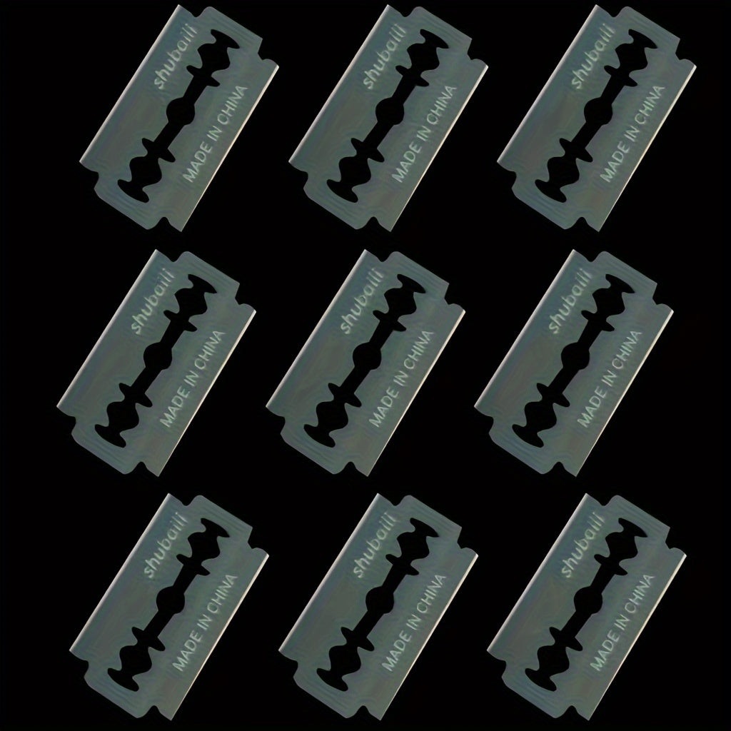 Men’s Double Edge Safety Shaving Blades Pack of 50 or 100 Carbon Steel