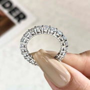 Women's Moissanite Wedding Band 3.2ct 925 Silver Vintage Stackable Ring