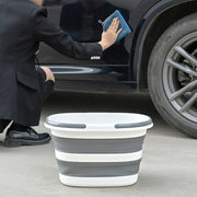 16L Egiluvchan Silikon va PP qozon, tutqich bilan, sayohat qilish, tozalash va uy uchun