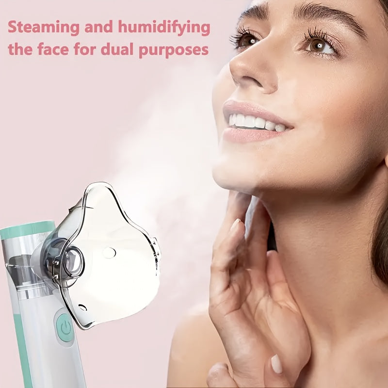 2-in-1 Facial Steamer and Pore Vacuum for Deep Cleaning All Skin Types Battery-Powered