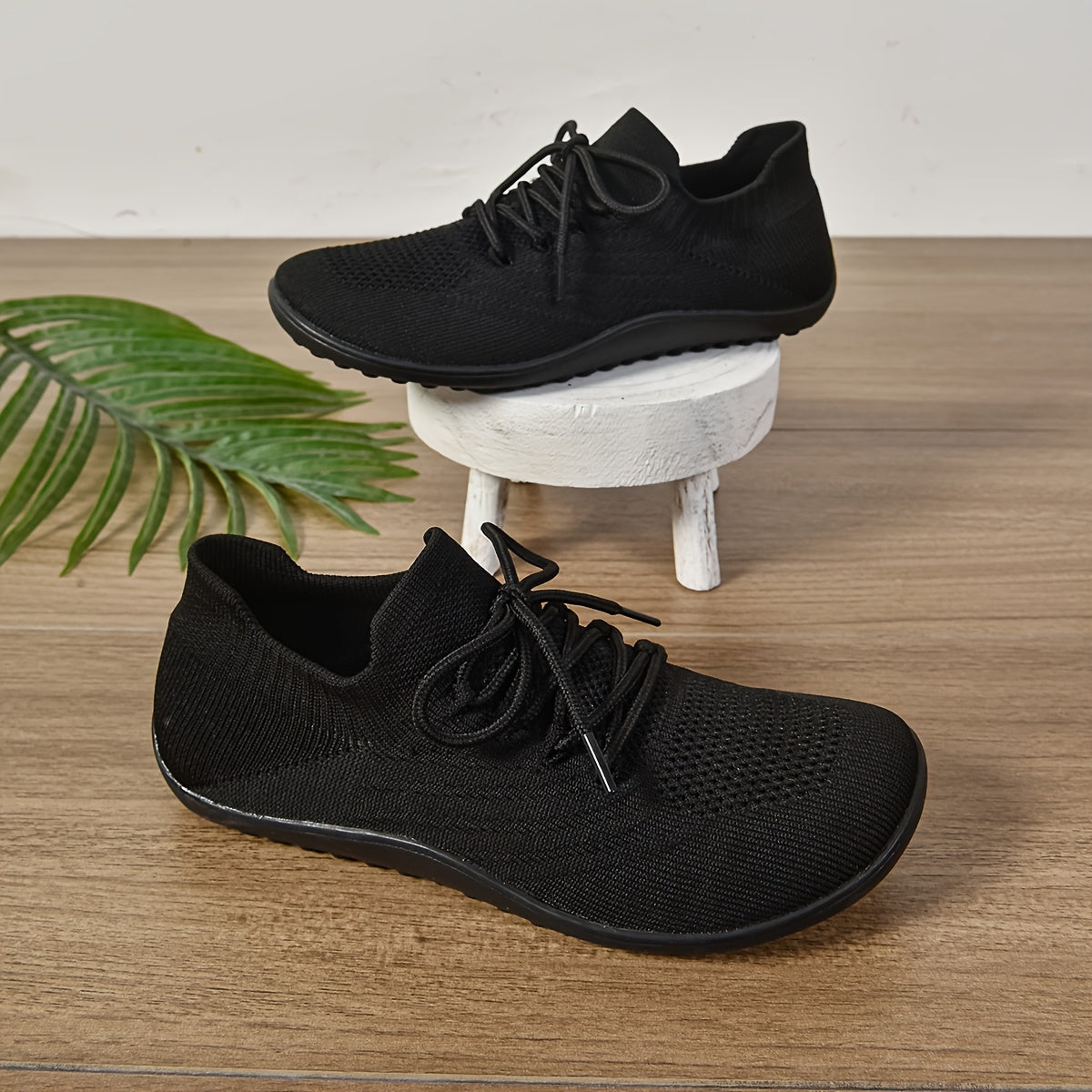 Женские босоногие кроссовки широкая посадка дышащий трикотаж нулевой каблук для прогулок и тенниса