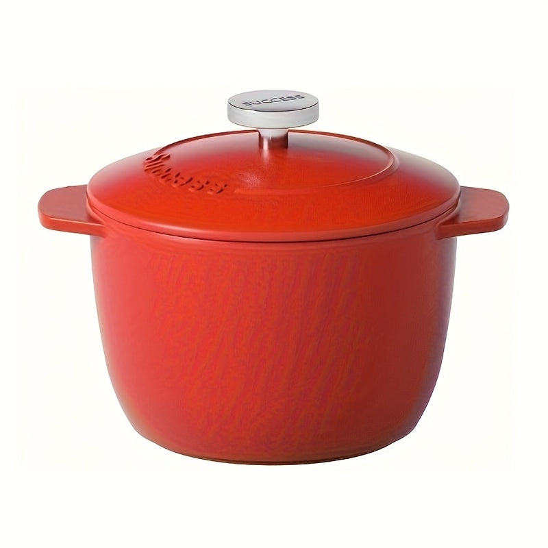 Enamel Cast Iron Dutch Oven Set 1-Piece Stovetop Pressure Cooker Non-Stick