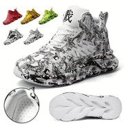 Men's Mesh Camouflage Sneakers for Jogging Tennis and Gym Breathable Shock Absorbing