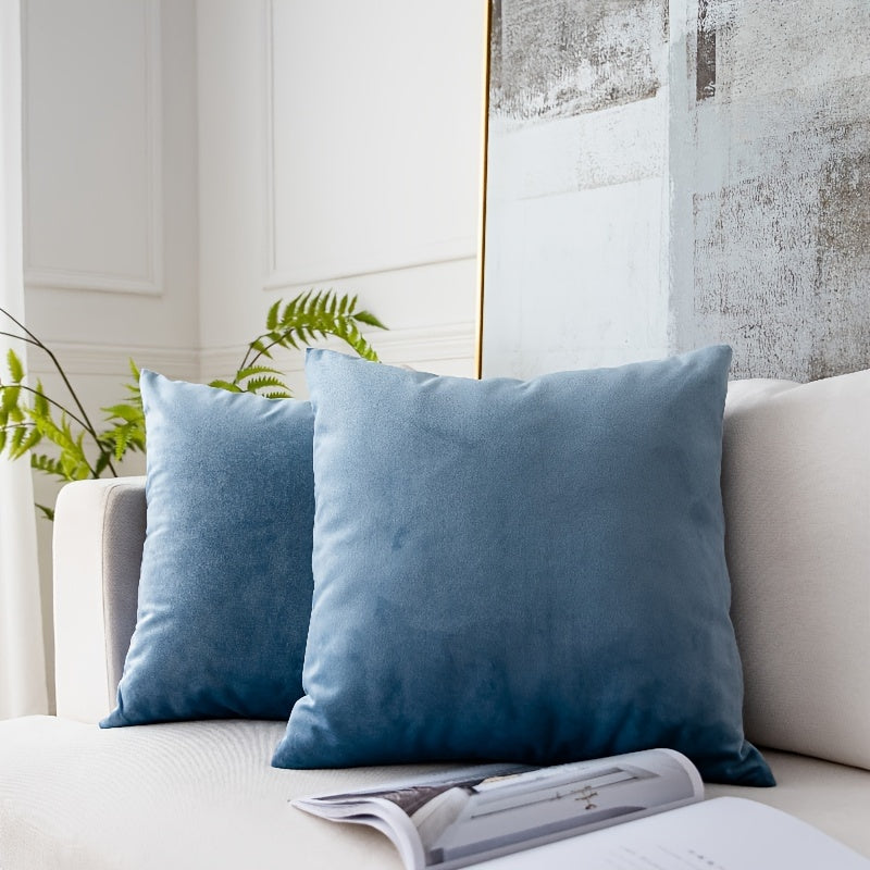 Soft Cotton Pillowcase with Hidden Zipper for Home and Office Decor