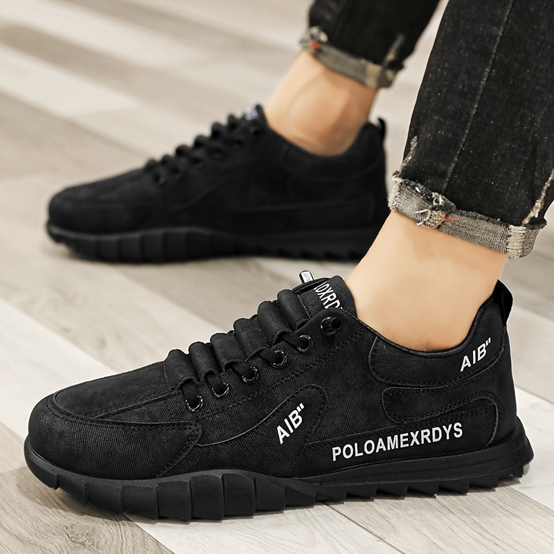 Men's Blue Sneakers with PU Upper PVC Sole Casual Running Shoes