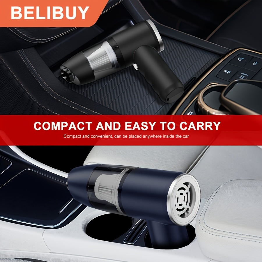 Cordless Handheld Car Vacuum Cleaner with Cyclonic Suction and Blow