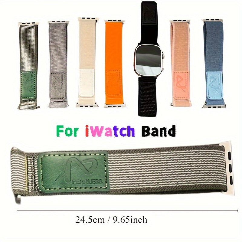 Nylon Watch Bands for Smartwatches Compatible with 38mm to 49mm Adjustable Breathable Men Women