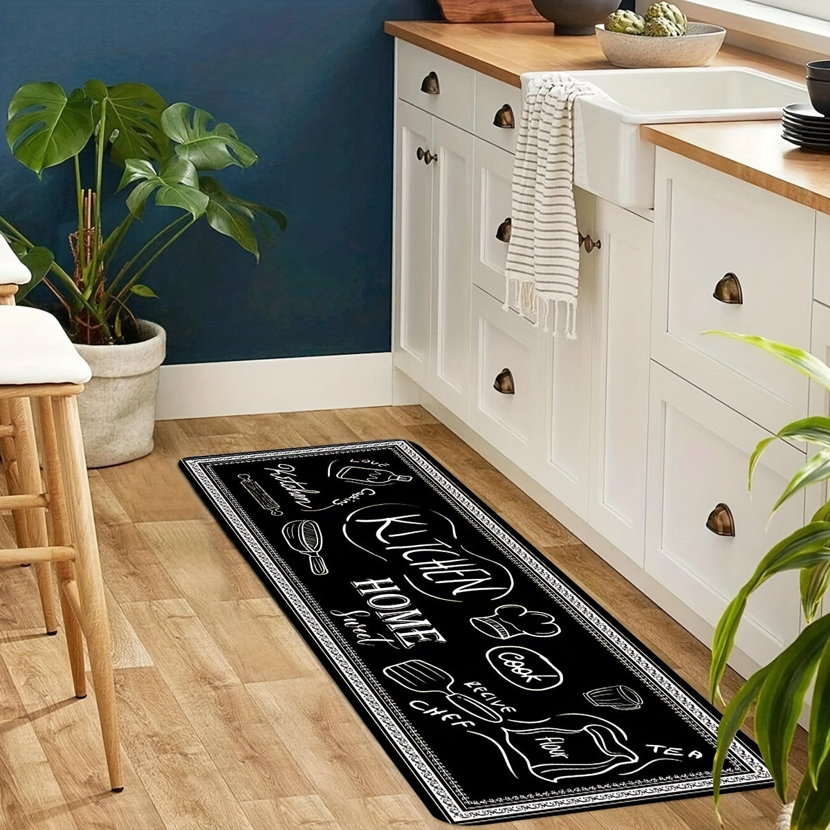 Conjunto de alfombrillas absorbentes e impermeables para cocina, antideslizantes y antifatiga para el hogar y la lavandería