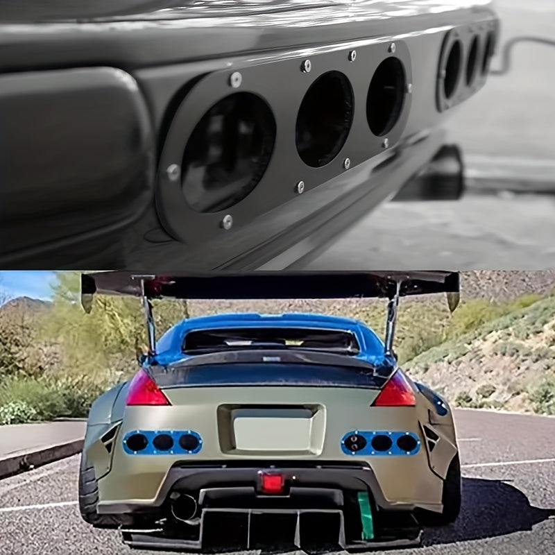 Universal Aluminum Alloy Rear Bumper Diffuser Plate Pair for Improved Aerodynamics