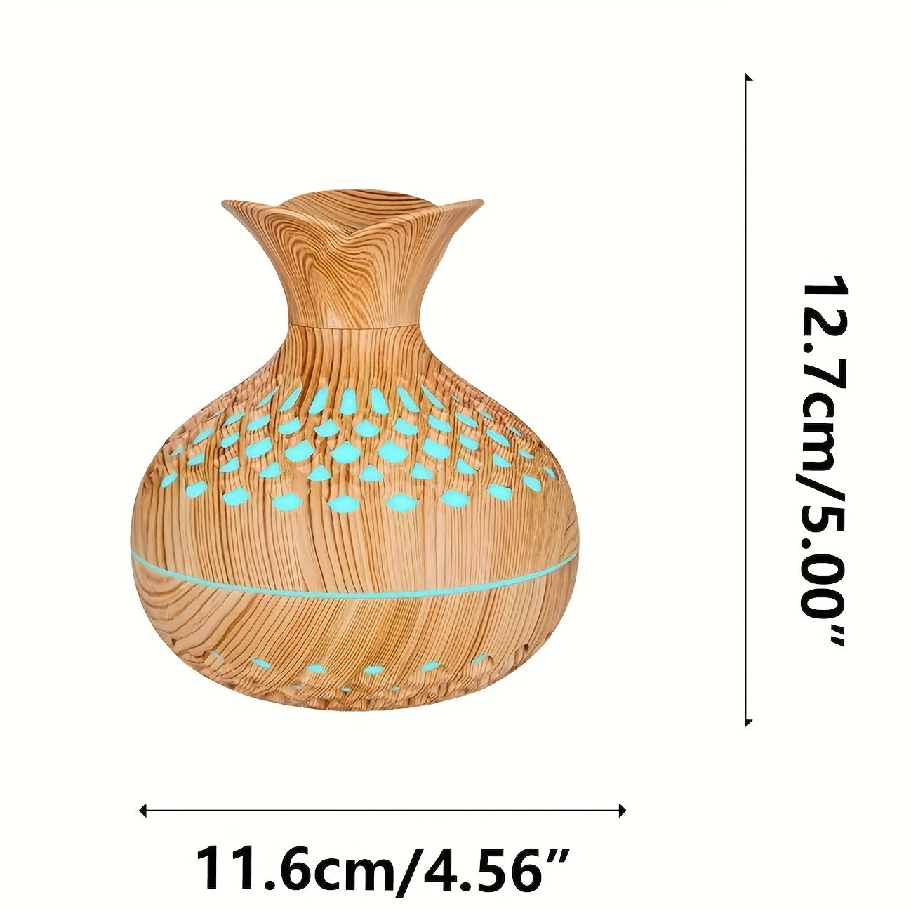 Wood Grain Aromatherapy Diffuser Humidifier USB Powered Air Purifier for Room