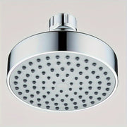 Round Rainfall Shower Head Wall Mount High-Pressure Plastic