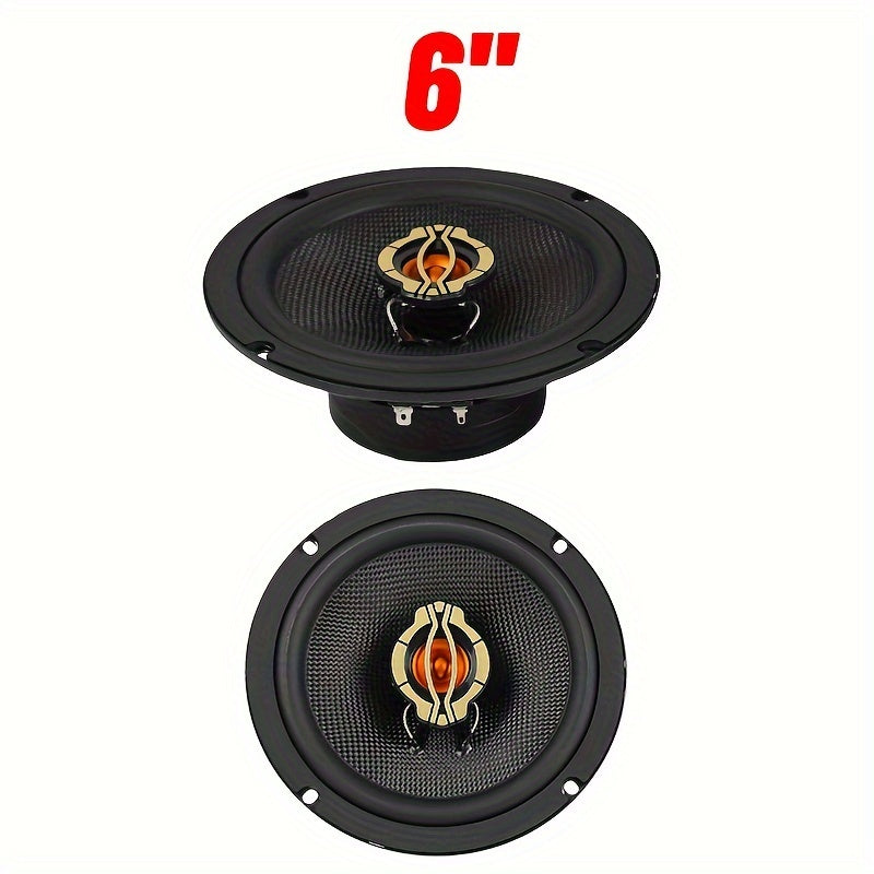 Car Speakers Pair 4-6.5 Inch 600W-1000W 4 Ohm Coaxial Bass Boost for Car Audio