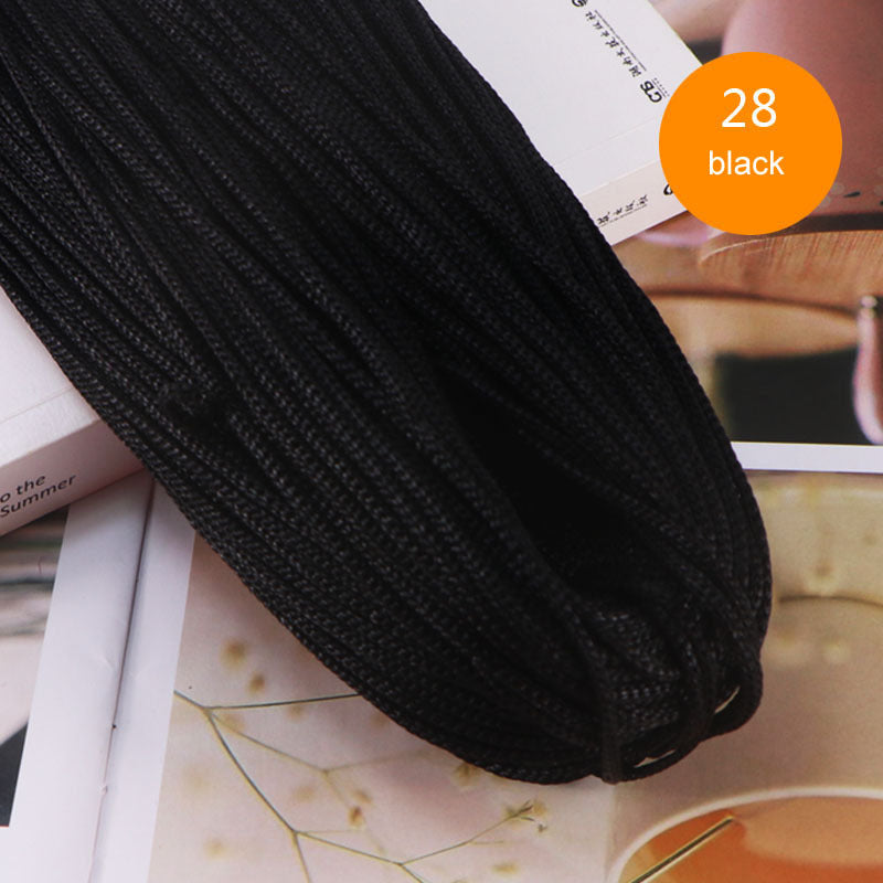 Crocheting Nylon Cord 3mm Hollow Yarn Thread for DIY Bracelets Hats Bags Shoes 200g