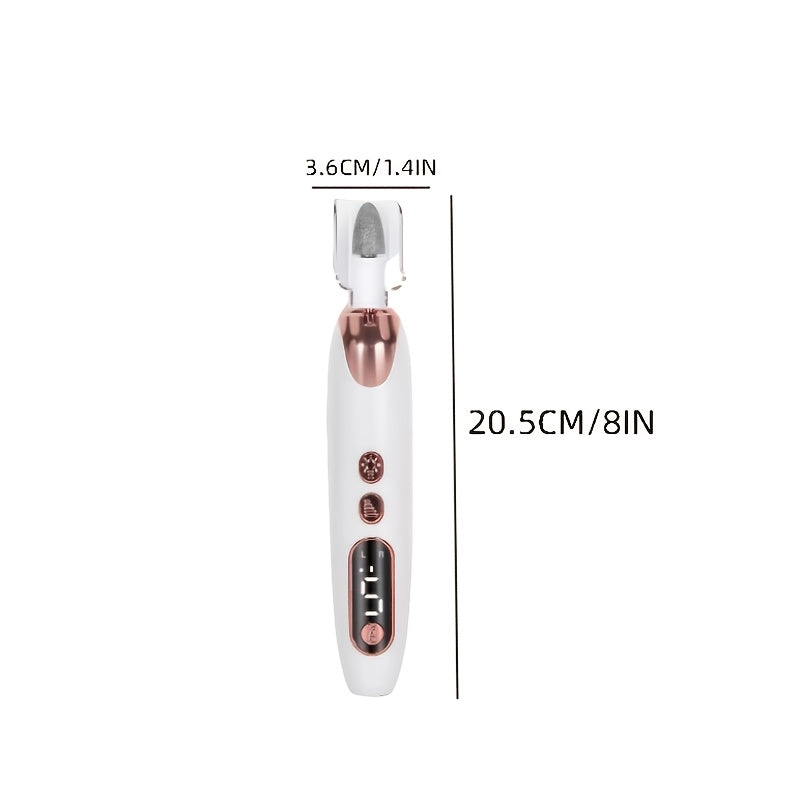 Cordless Electric Nail Drill Set for Thick Nails Hand and Foot Care Rechargeable White