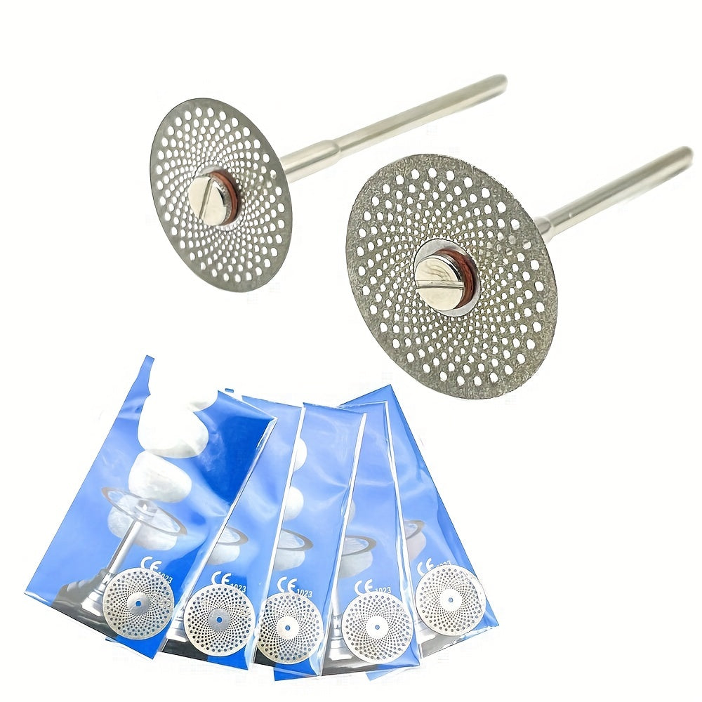 Dental Lab Diamond Discs 19mm 22mm Dual-Sided Polishing and Grinding Discs Gold or Silver