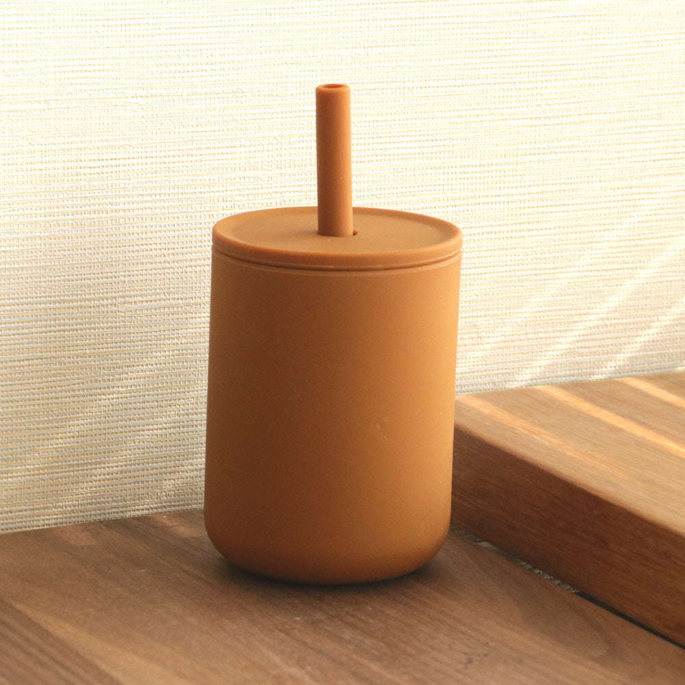 Kids Unbreakable Silicone Drinking Cup for Learning and Safety