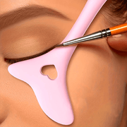 Unisex многоразовая силиконовая трафарет для подводки глаз, инструмент для макияжа и рисования