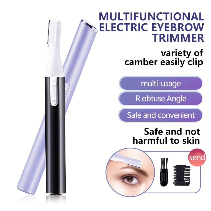 Mini Electric Eyebrow Trimmer for Women Battery Powered Compact Facial Hair Remover
