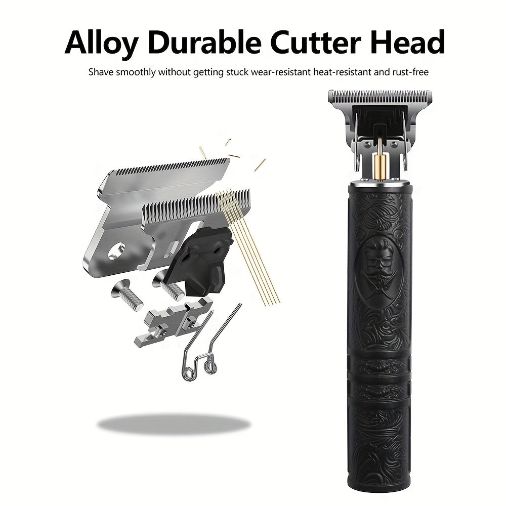 Men's Grooming Set 2pcs Cordless Hair Clippers Trimmers LED Display Perfect Gift