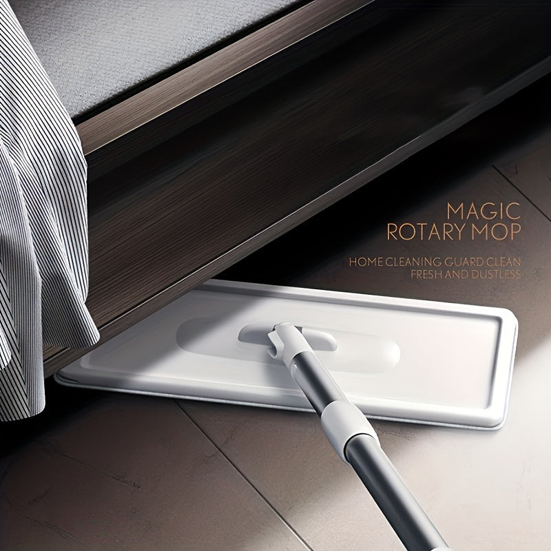 Microfiber Mop and Bucket Set with Hands-Free Washing System for Floor Cleaning