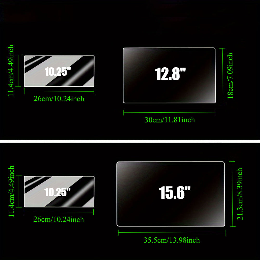 2 piezas de protector de pantalla de vidrio templado transparente para GPS de coche con pantalla de 32,5 cm