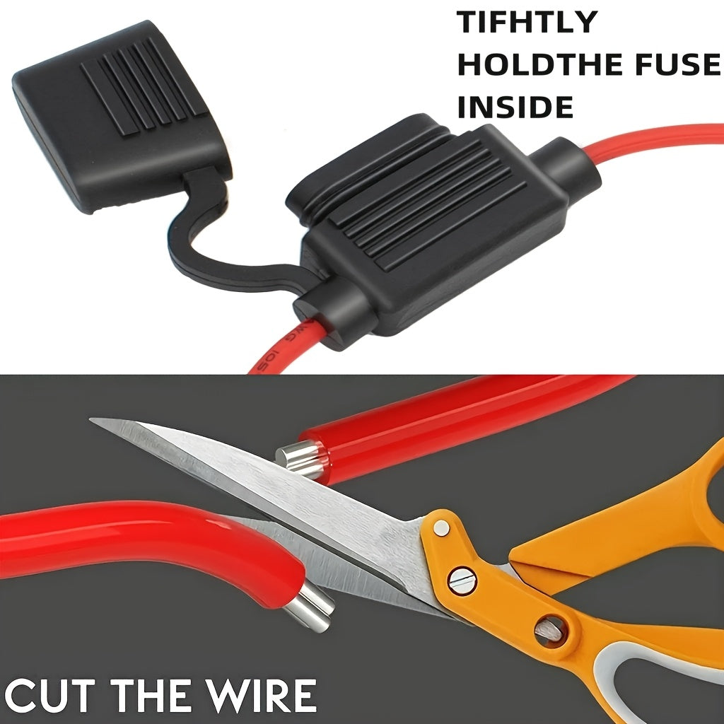 5pcs Inline Fuse Holders for Car Power Sockets Mini Blade 10A Auto Replacement