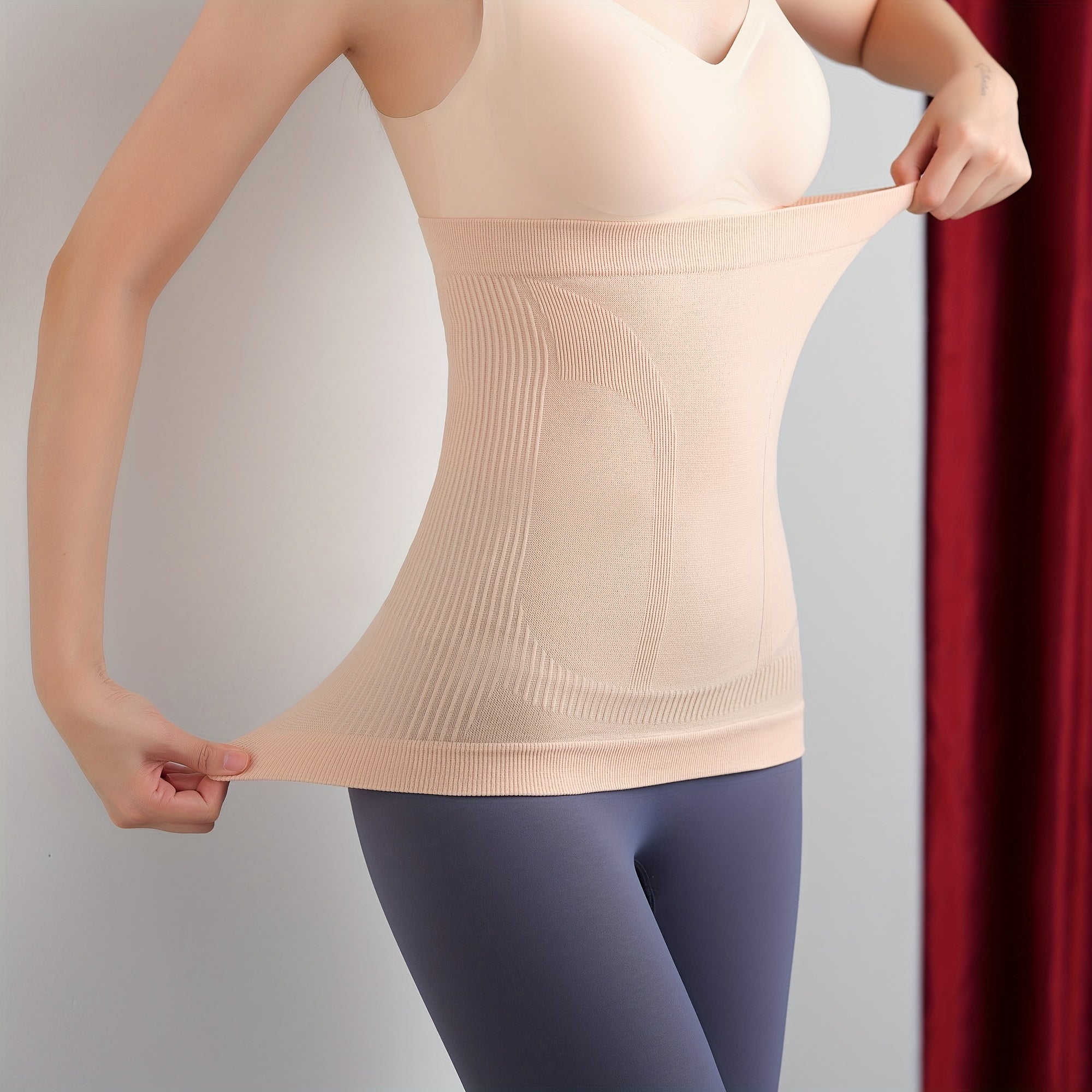 Ropa interior moldeadora para mujer, control de abdomen, compresión térmica, transpirable, cinturilla