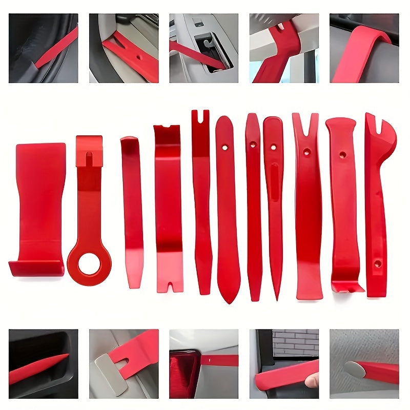 11pcs Auto Trim Removal Tool Kit Plastic Pry Tools for Car Panel and Fastener Removal