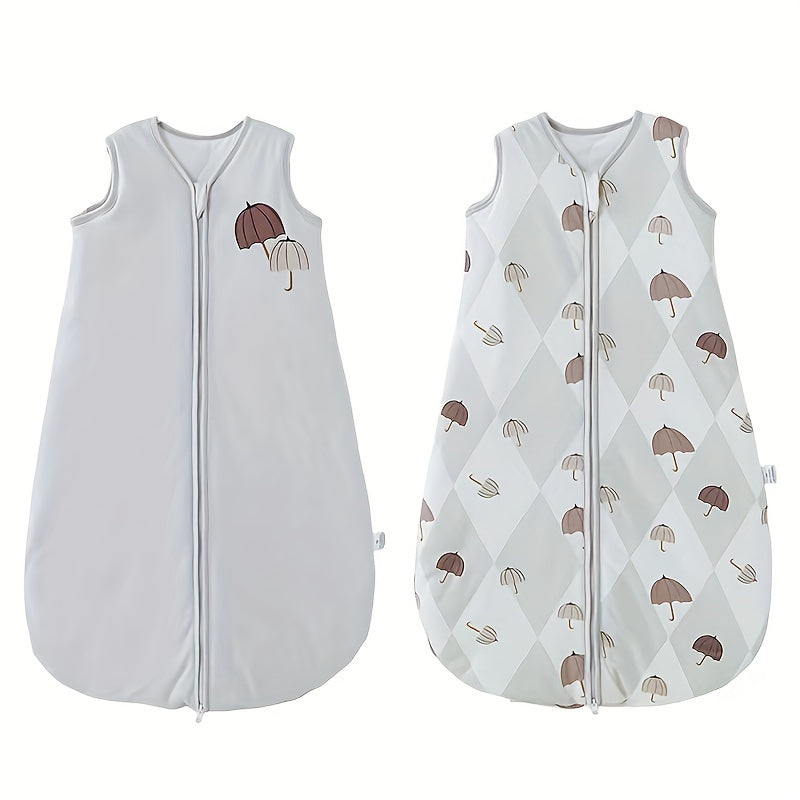 Kids' Sleeping Bag Two-Piece Set for Autumn and Winter 1.5 Tog Printed Design