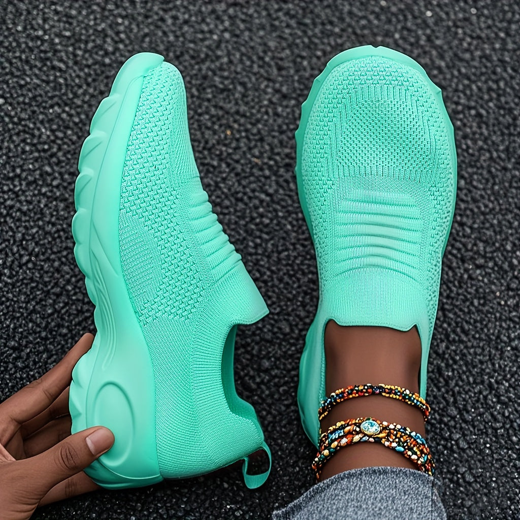 Women's Casual Slip-On Sneakers Breathable Mesh Lightweight All-Season